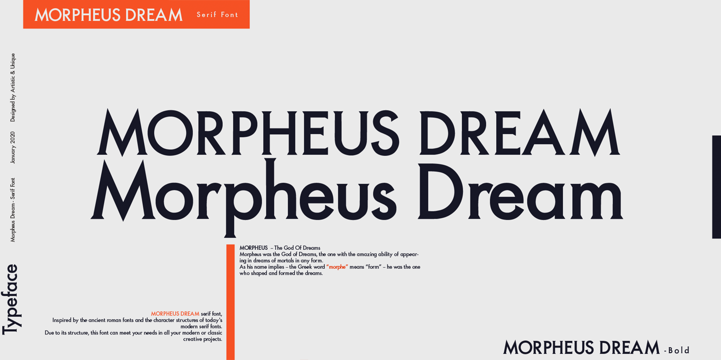 Beispiel einer Morpheus Dream-Schriftart #7